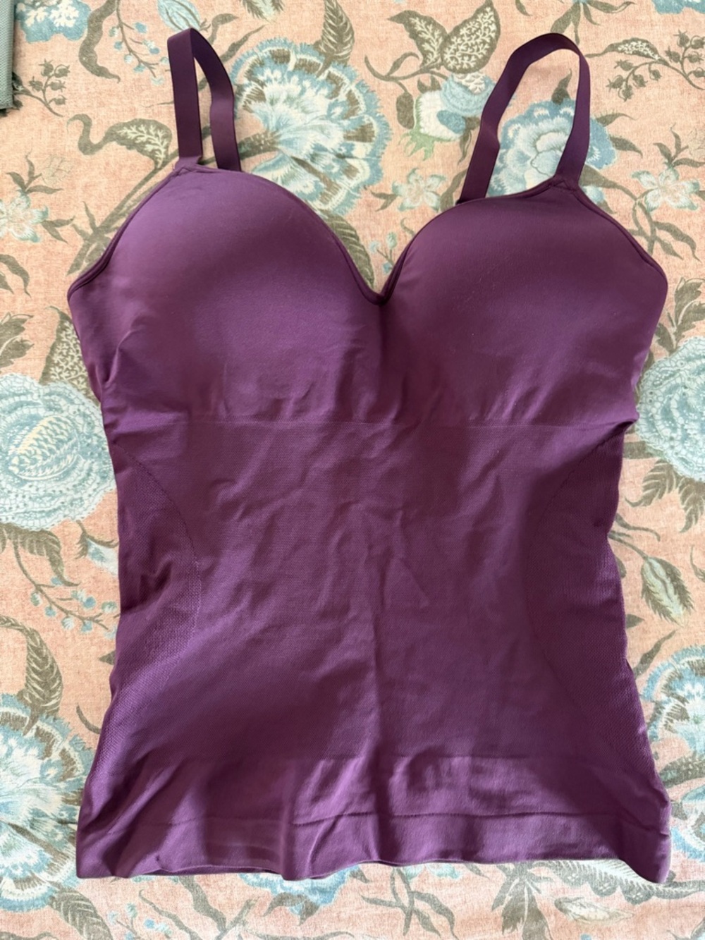 Plunge Longline Chemise Tank - Deep Plum
